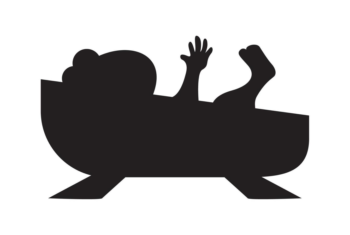 jesus baby manger character vector