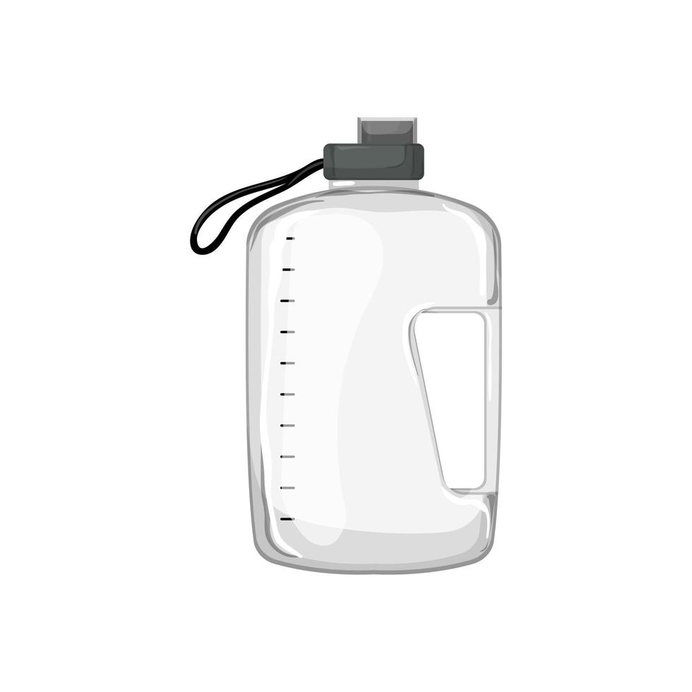 ilustración de vector de dibujos animados de botella de bebida de deporte de salud