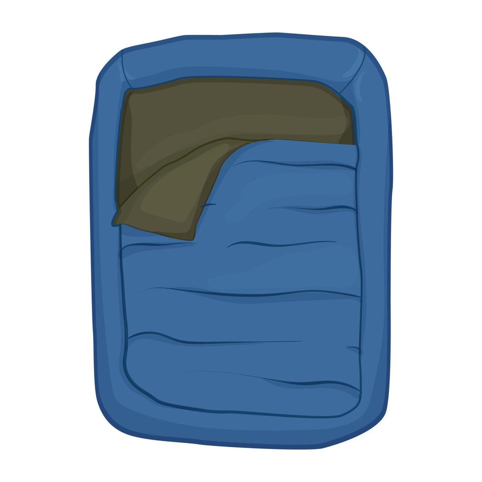 bolsa de verano para dormir icono de color ilustración vectorial vector