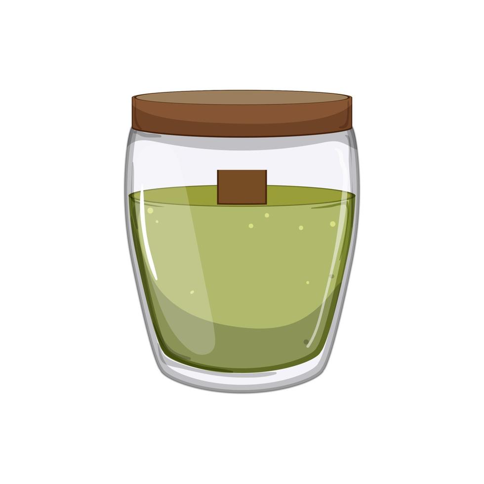 aromatic scented candle cartoon vector illustration