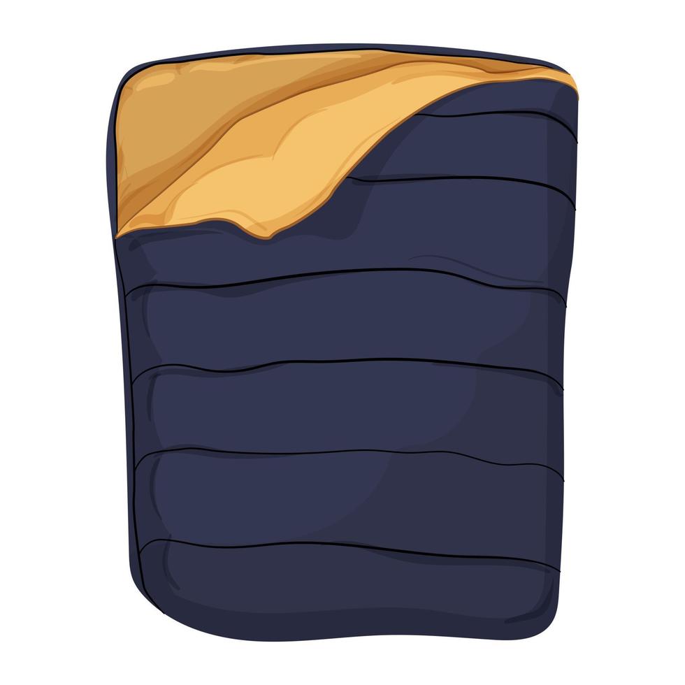 outdoor bag sleeping color icon vector illustration