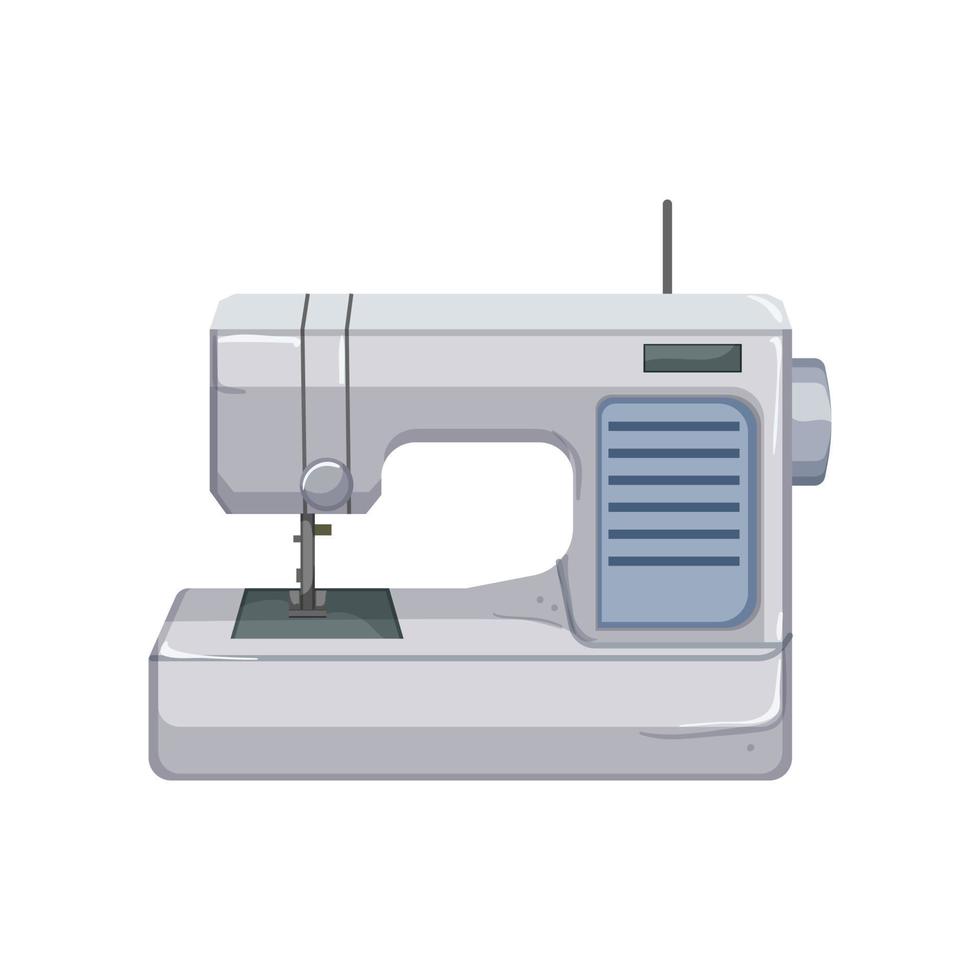 ilustración de vector de dibujos animados de máquina de coser de moda
