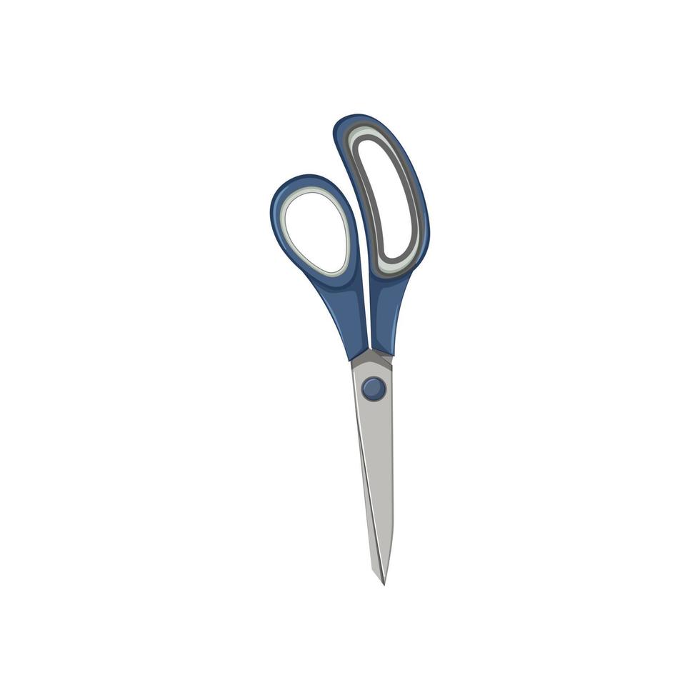 tool scissor cut cartoon vector illustration