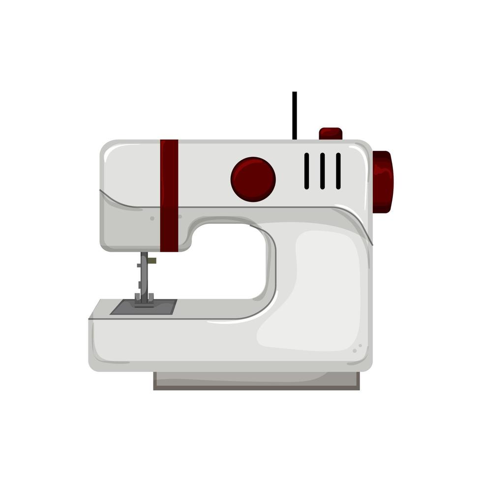 tailor sew machine cartoon vector illustration