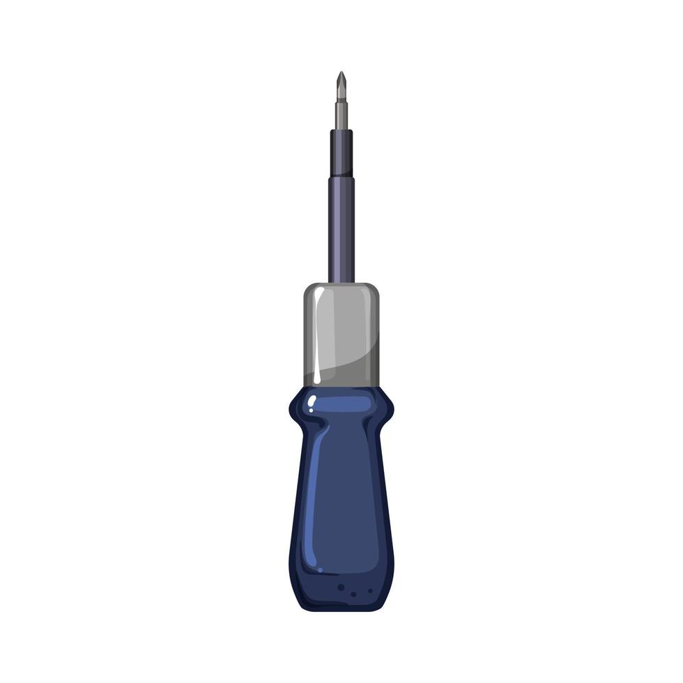 instrument screwdriver tool cartoon vector illustration