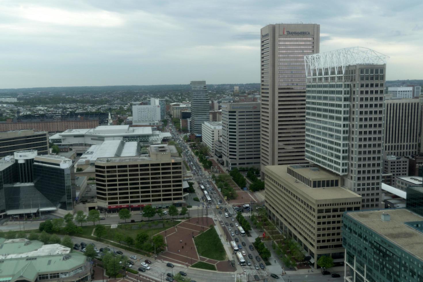 BALTIMORE, USA - APRIL 25 2019 - Town traffic jam in rush hour photo