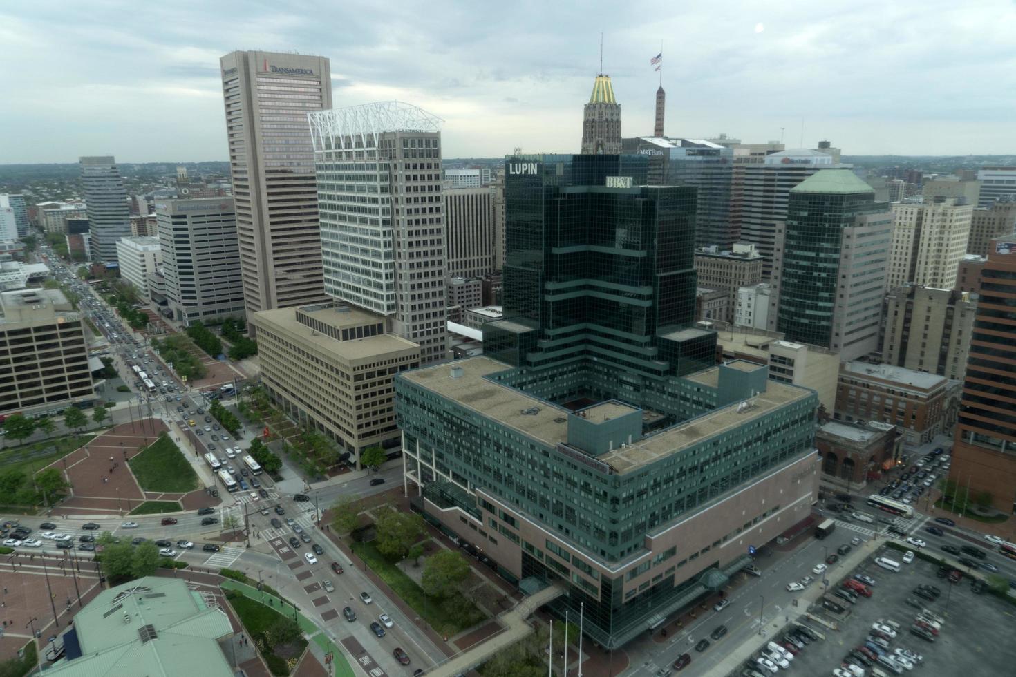 BALTIMORE, USA - APRIL 25 2019 - Town traffic jam in rush hour photo