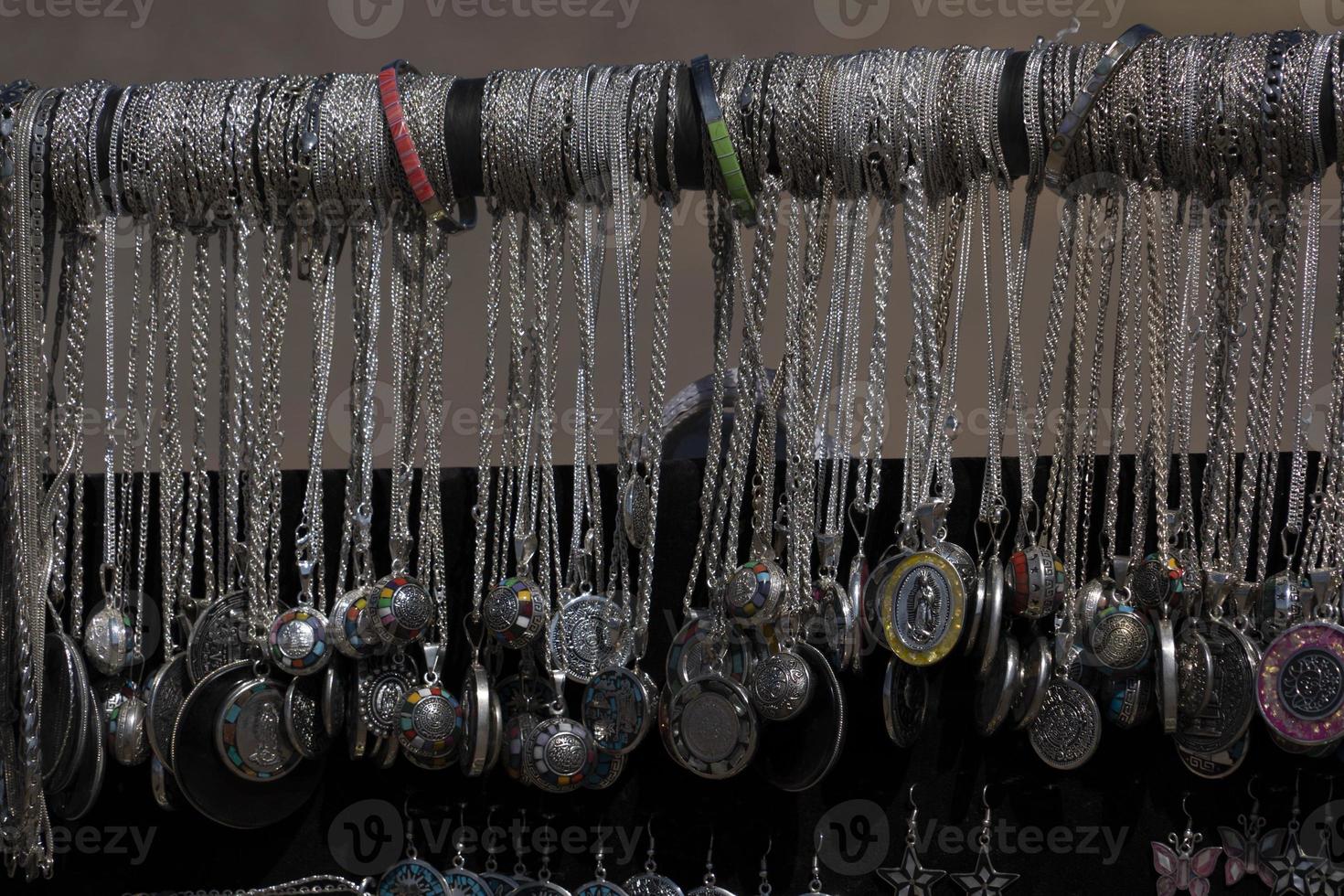 mexican jewellery for sale at the market photo