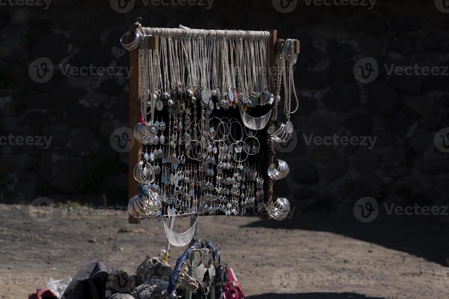 mexican jewellery for sale at the market photo