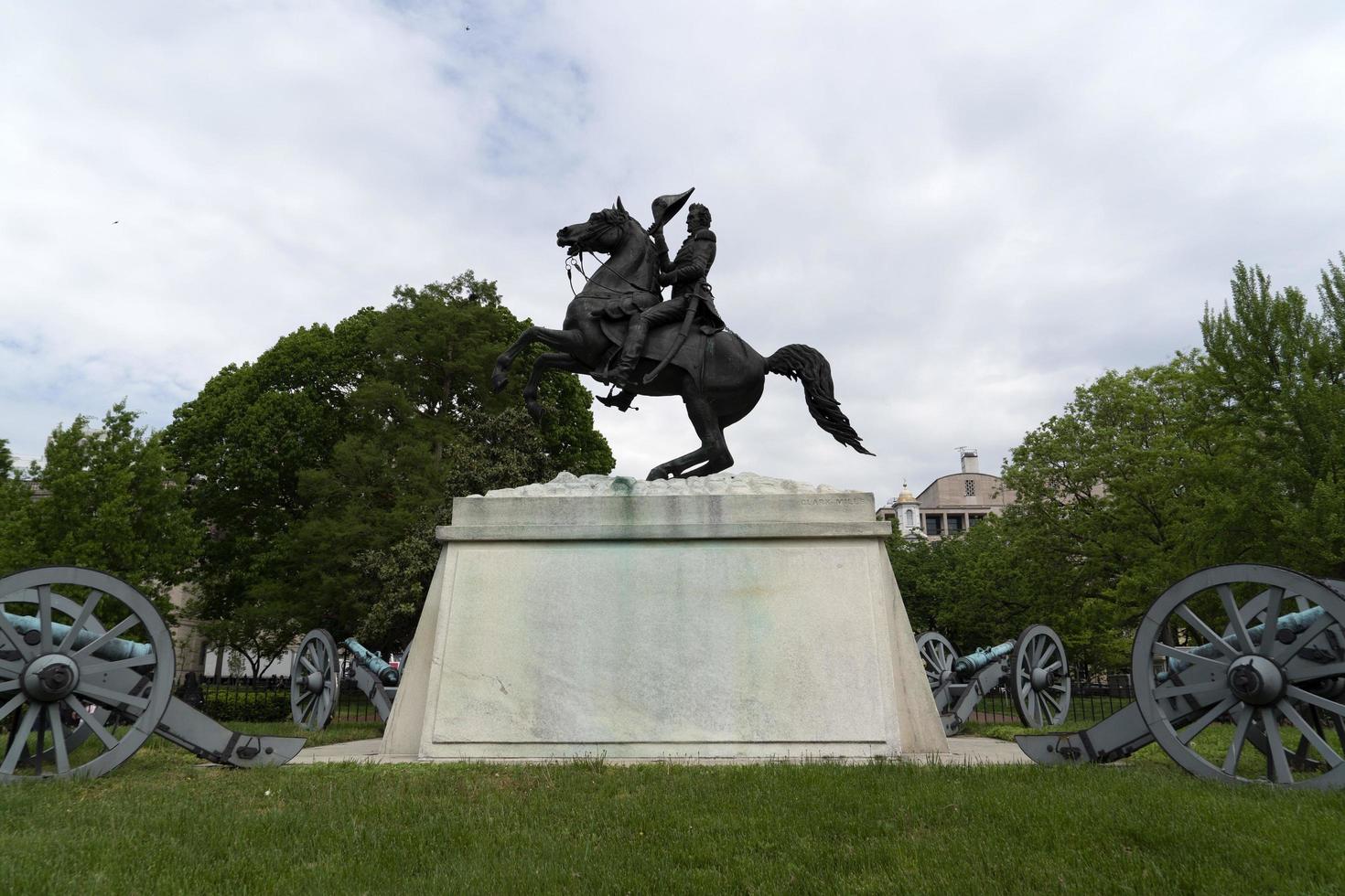 WASHINGTON DC, USA - APRIL 26 2019 - Demonstration  against Trump at White House photo