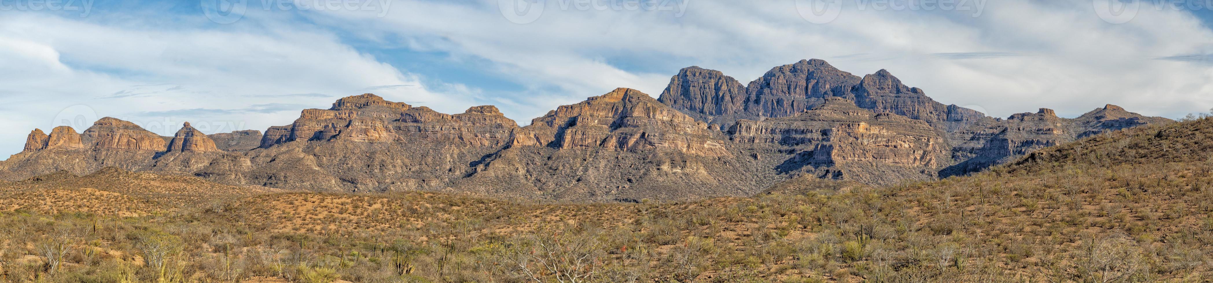 baja california sur road to loreto sierra mountains landscape Mexico photo