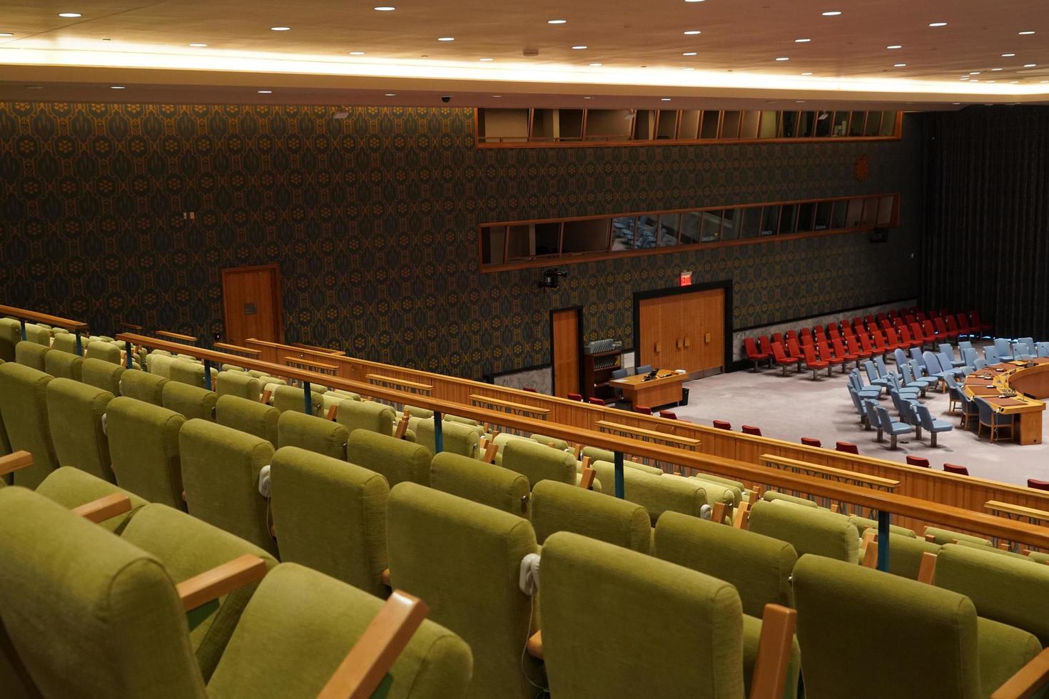 NEW YORK, USA - MAY 25 2018 United Nations security council hall photo