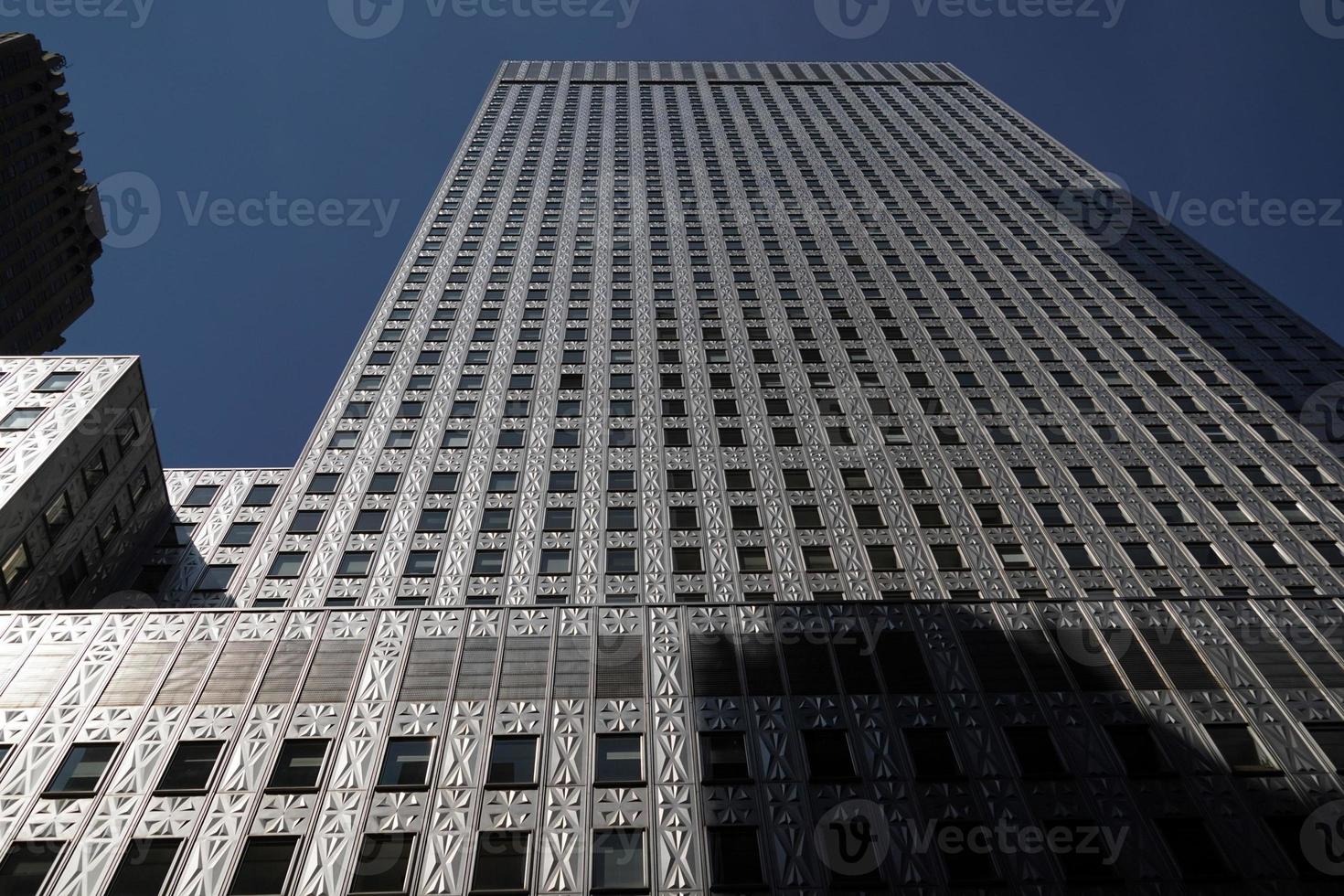 NEW YORK, USA - MAY 25 2018 Manhattan skyscrapers bottom up view photo