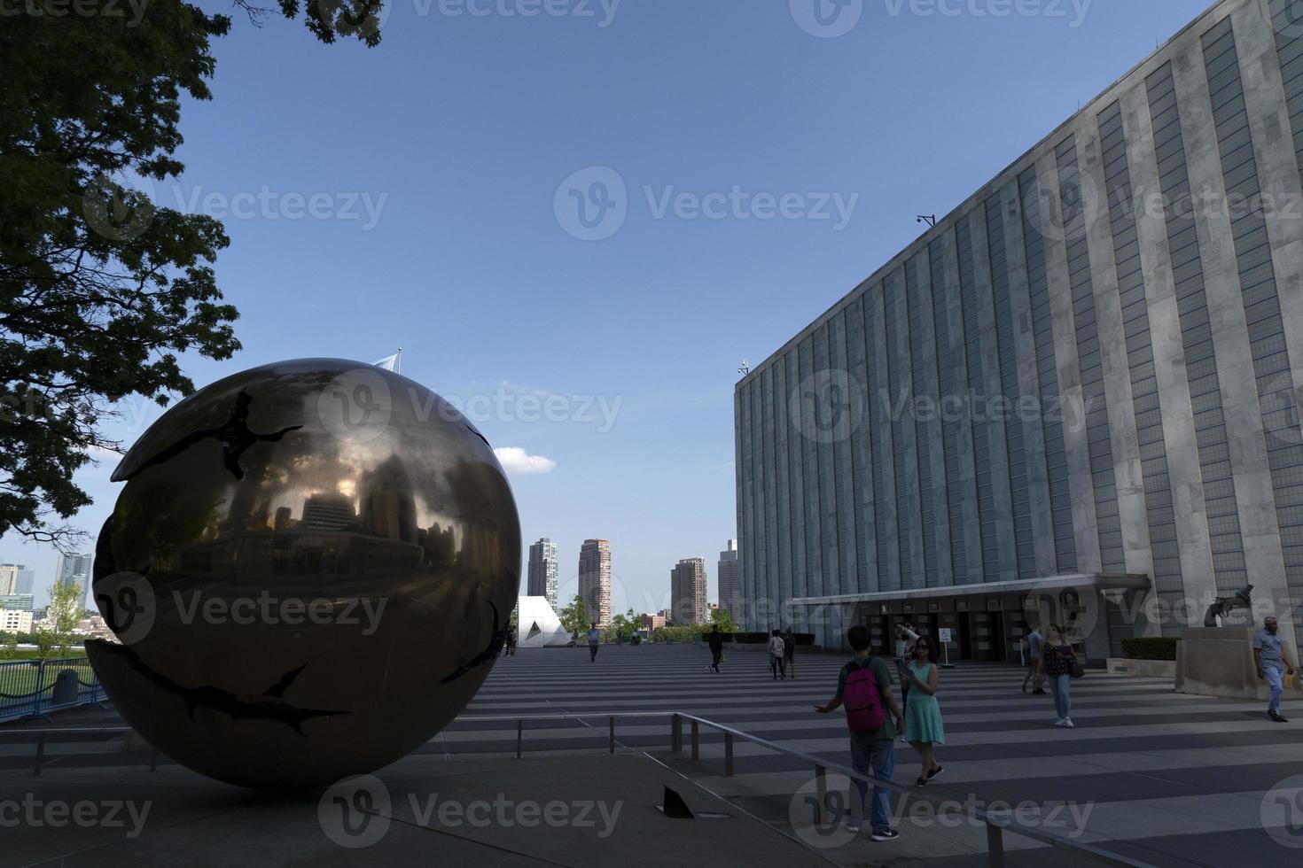 NEW YORK, USA - MAY 25 2018 United Nations building exterior view photo