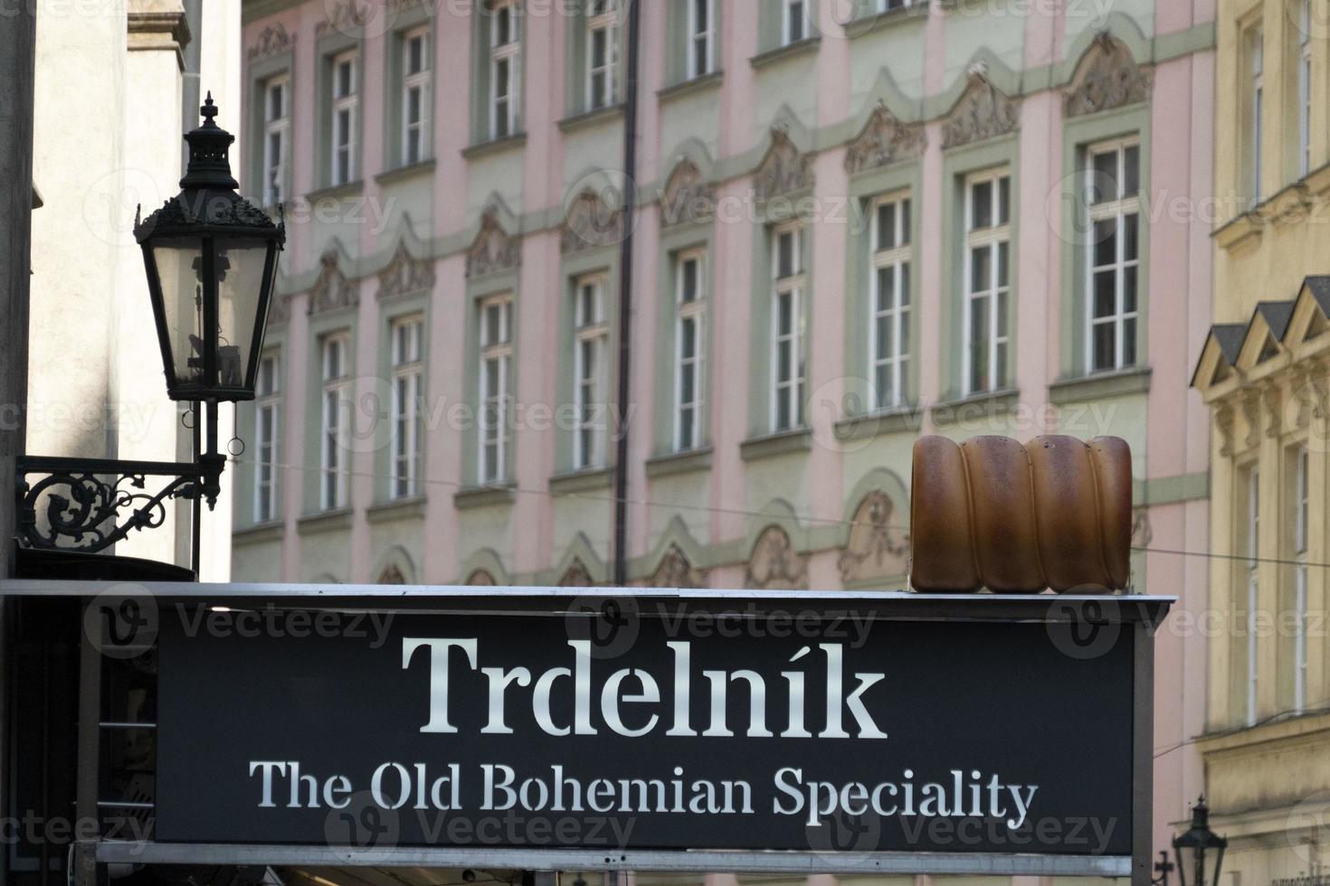 Trdelnik traditional chimney sweet of Prague photo