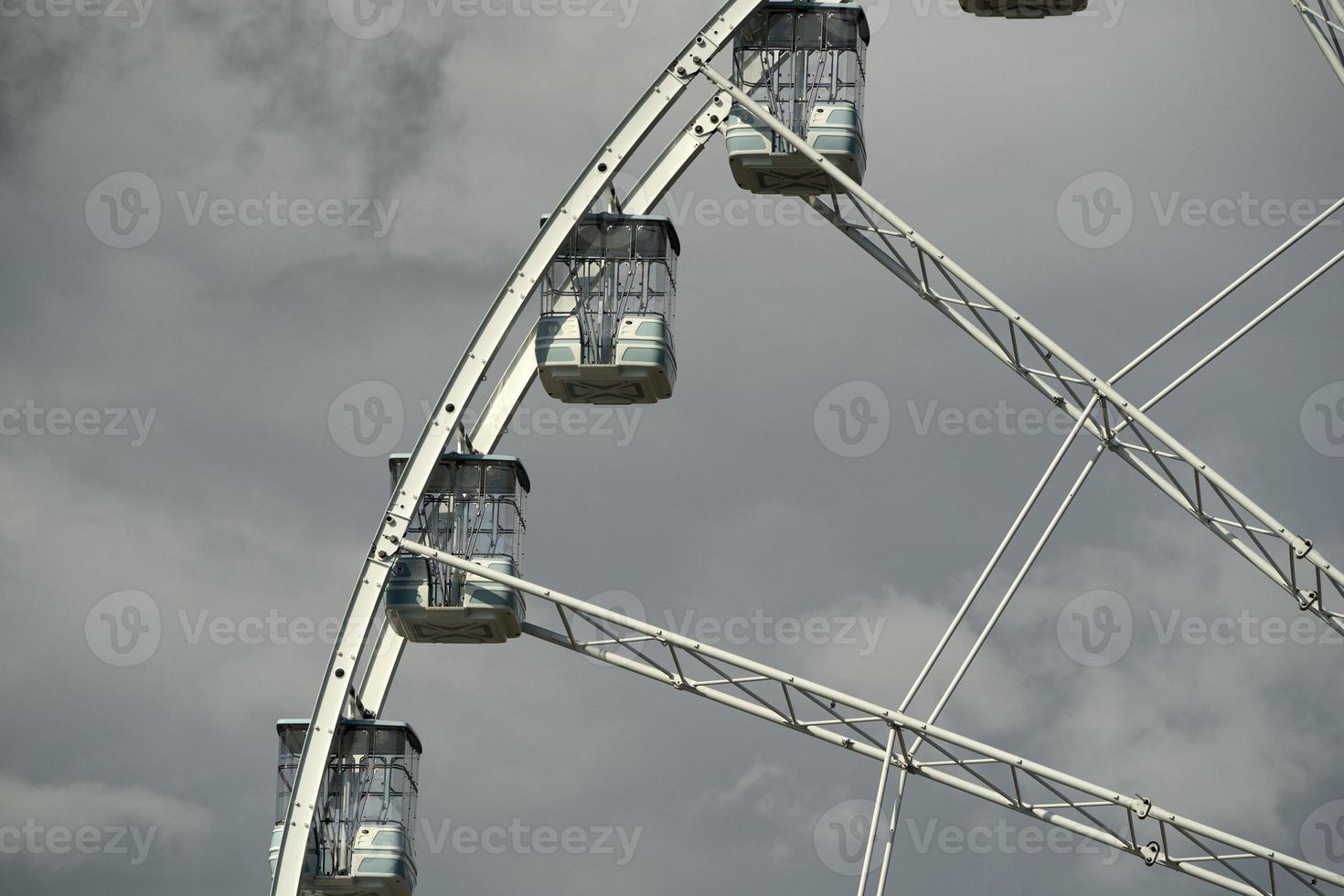 panoramic ferris big wheel detail photo
