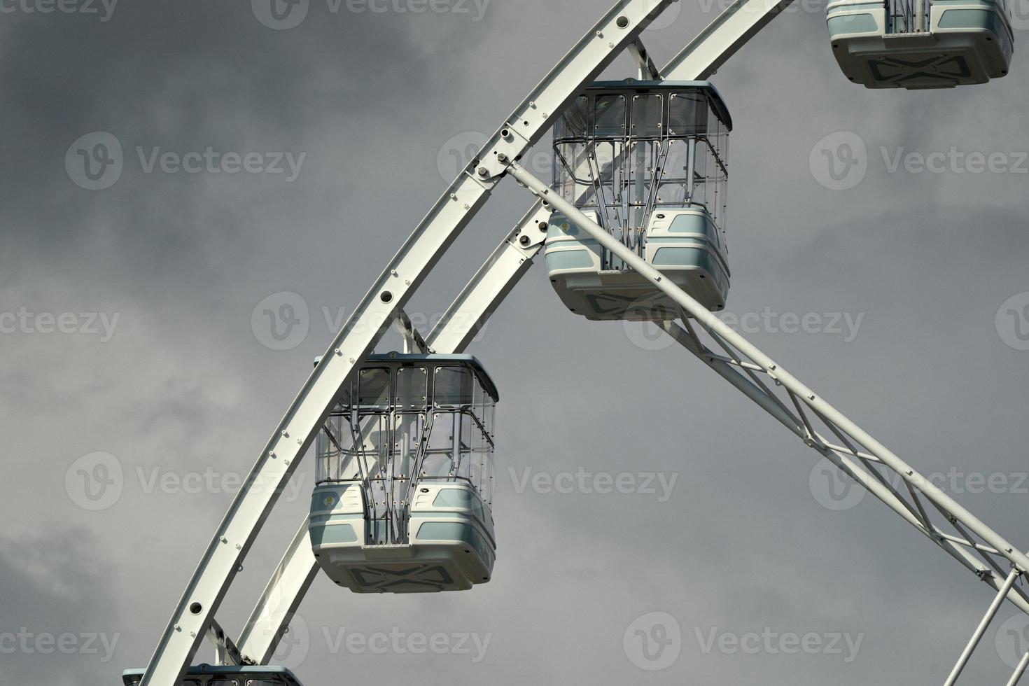 panoramic ferris big wheel detail photo