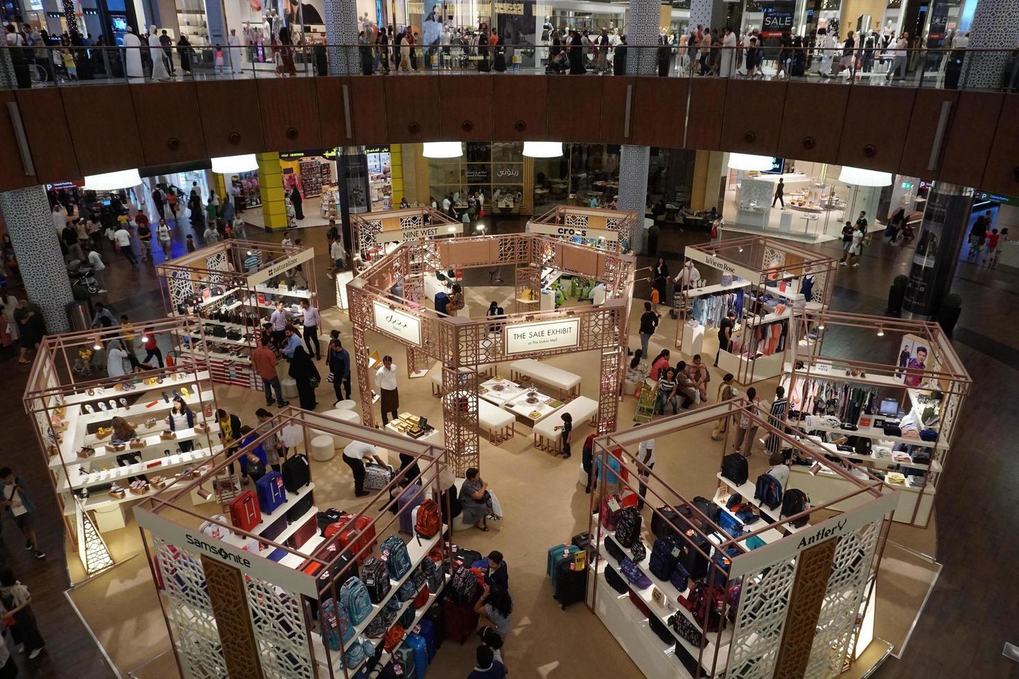 DUBAI, UAE - AUGUST, 14 2017 - People buying at Dubai Mall photo