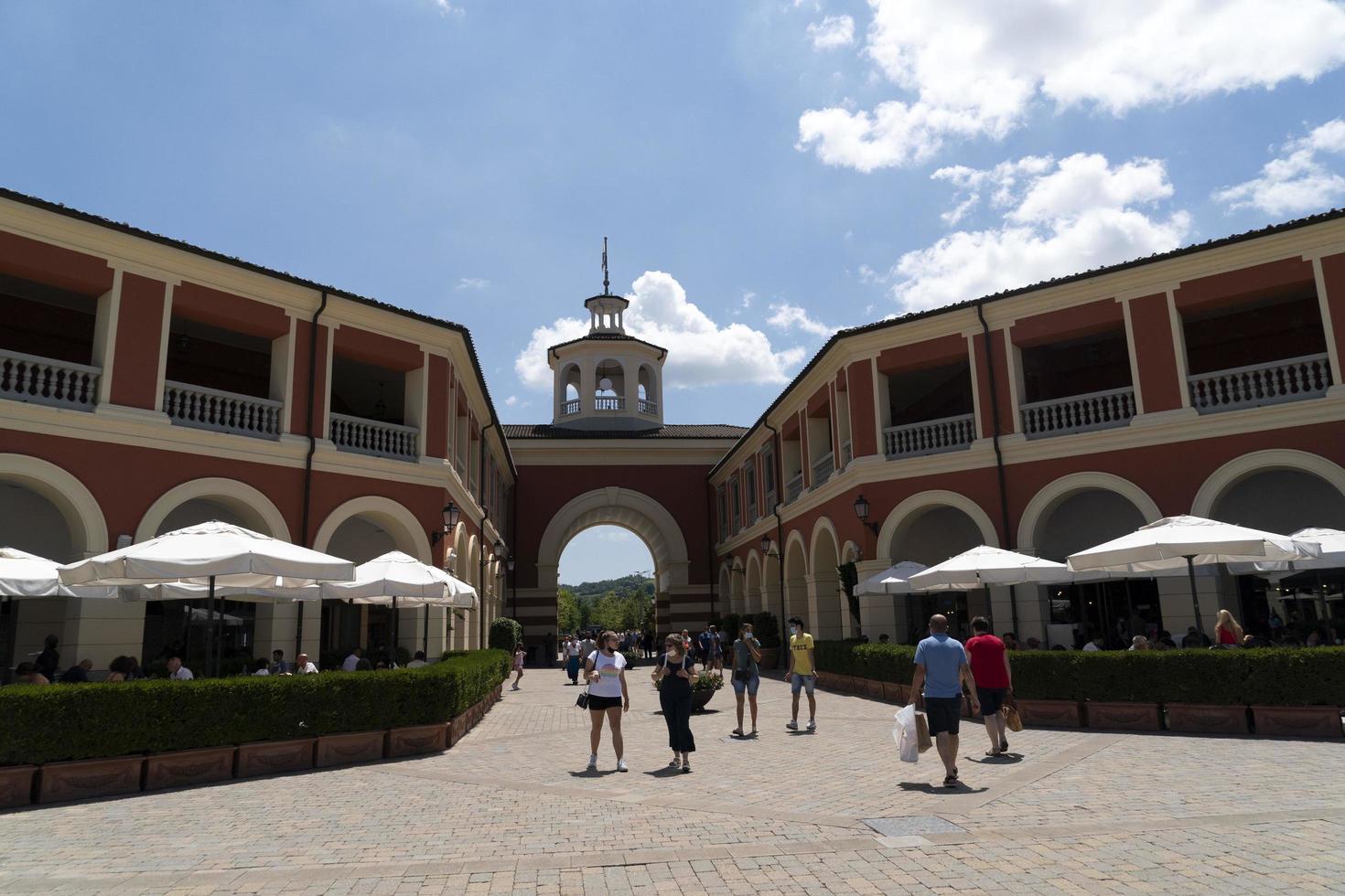 SERRAVALLE SCRIVIA, ITALY - JULY 12 2020 - Sale season in designer outlet is starting after covid lockdown photo