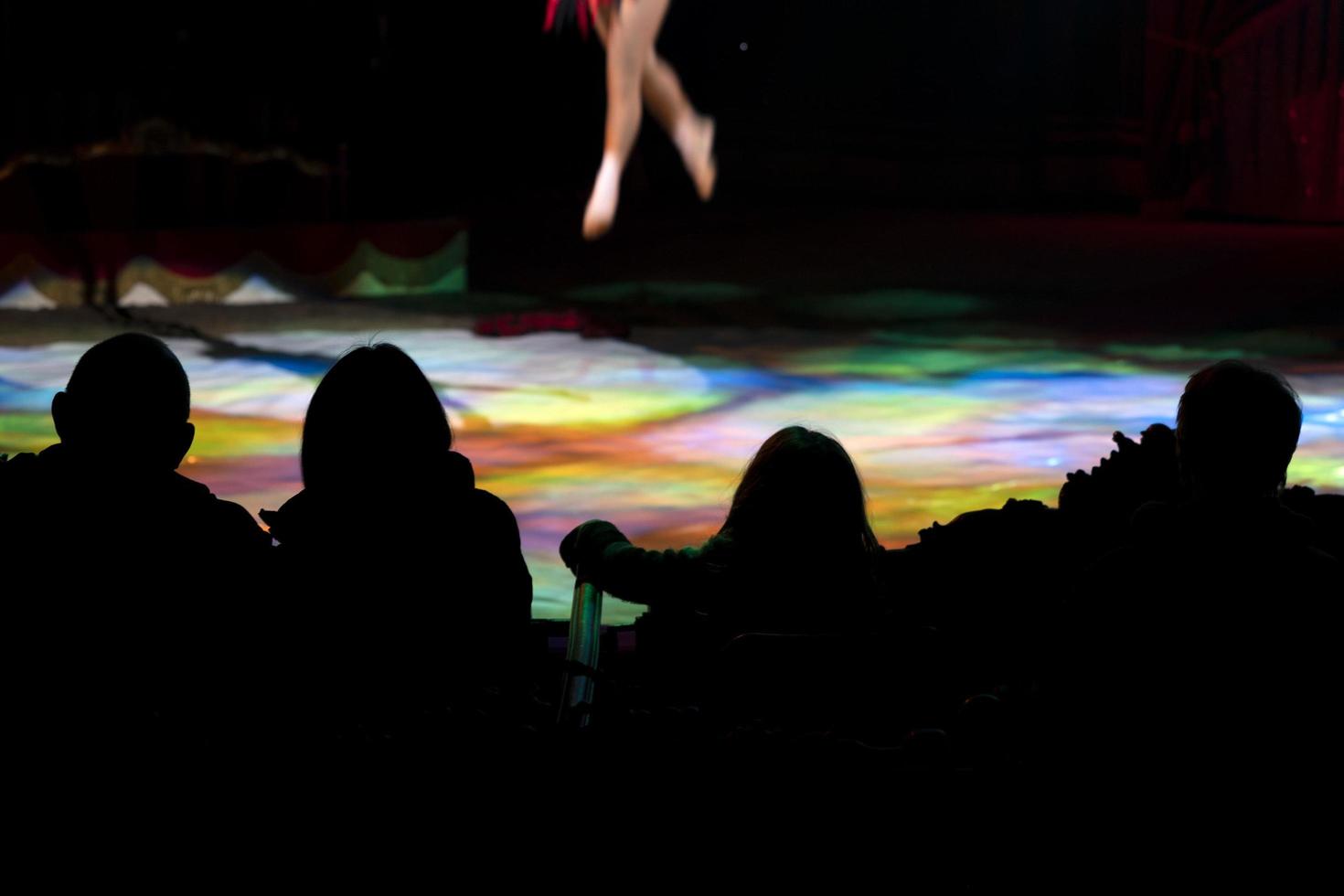 circus audience silhouette photo