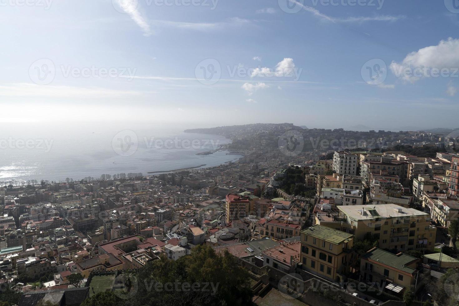 Naples aerial view panorama photo