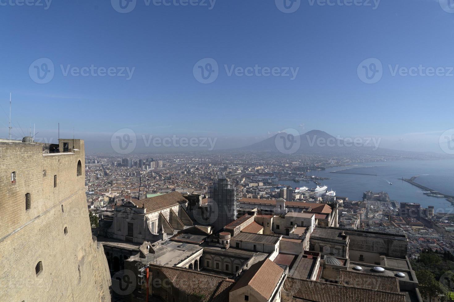 Naples aerial view panorama photo