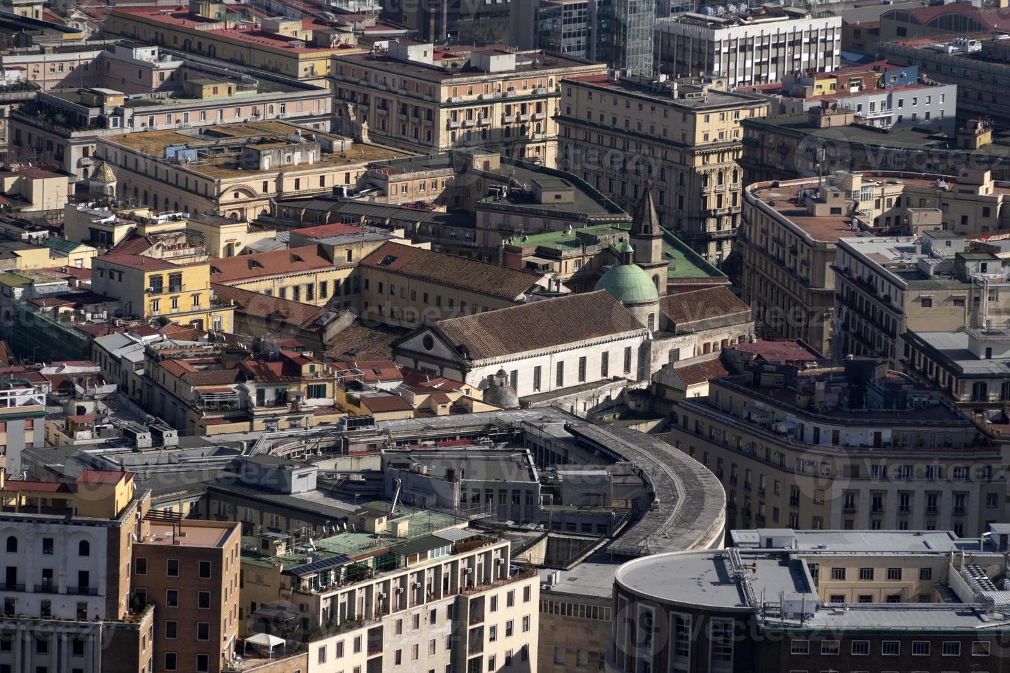 Naples aerial view panorama photo