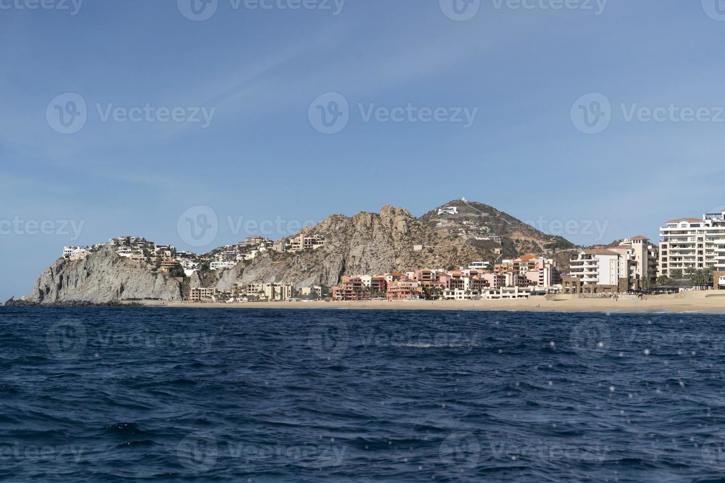 Cabo San Lucas view from sea Pacific ocean photo