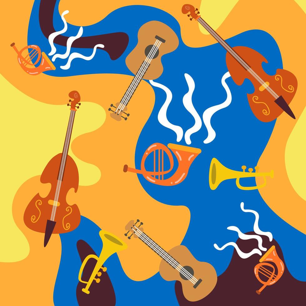 Beautiful Music Background is ideal for use as a background. vector