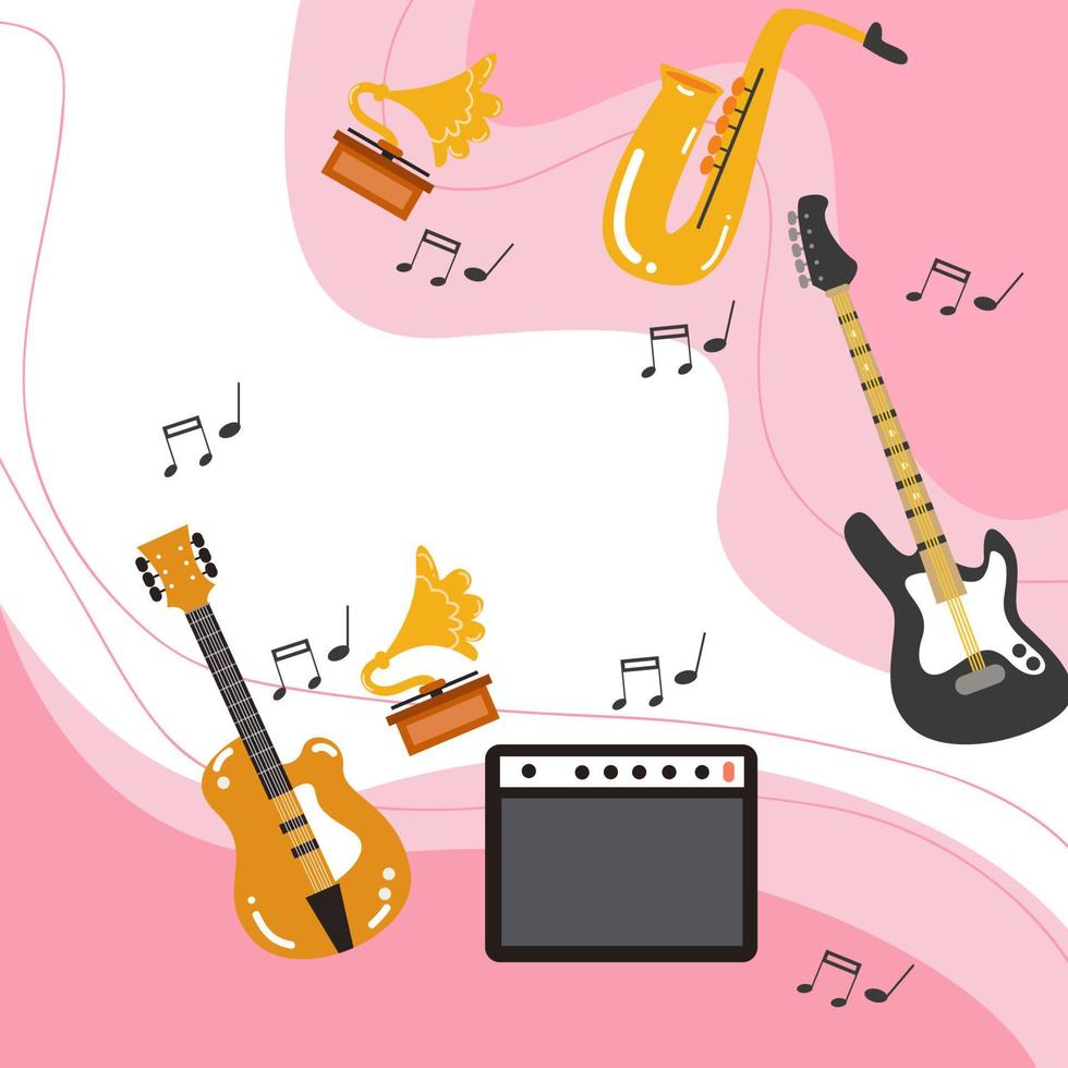Beautiful Music Background is ideal for use as a background. vector