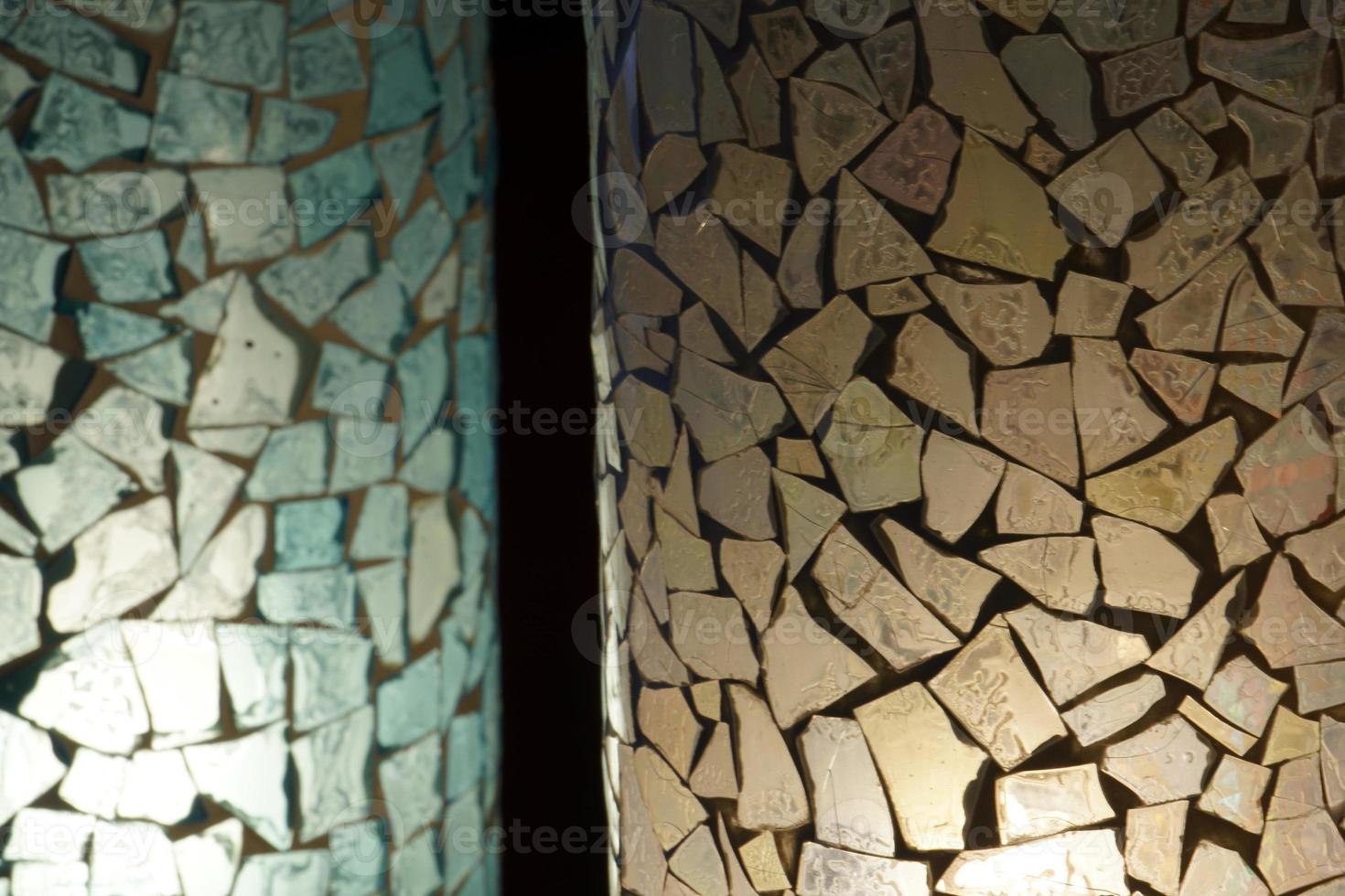 Indian glass lamp detail photo
