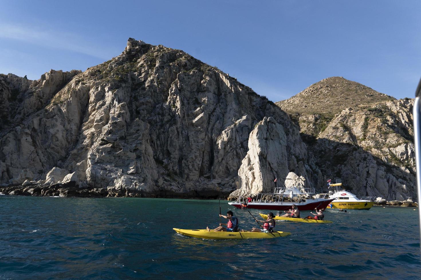 CABO SAN LUCAS, MEXICO - FEBRUARY 1 2019 - Tourist in water activities photo