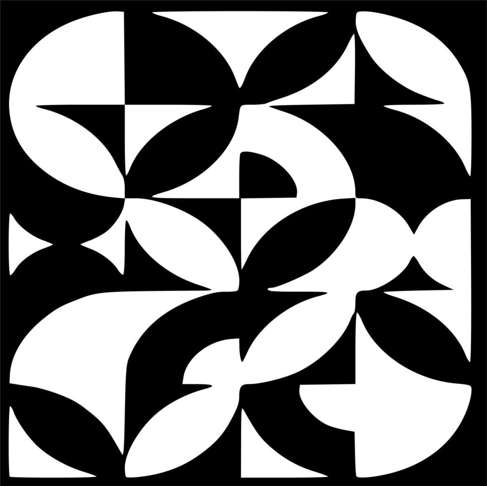 Black and white vector pattern