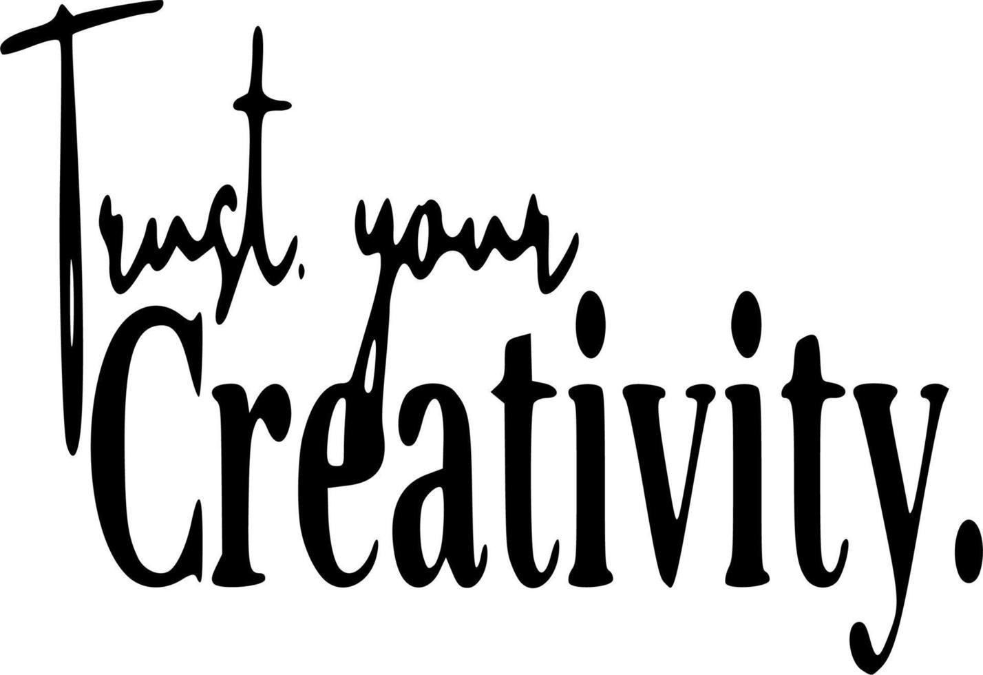 Black and white vector quotes