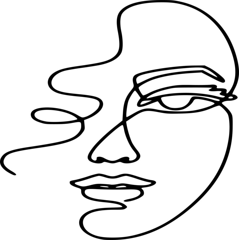 vector de mujeres en blanco y negro