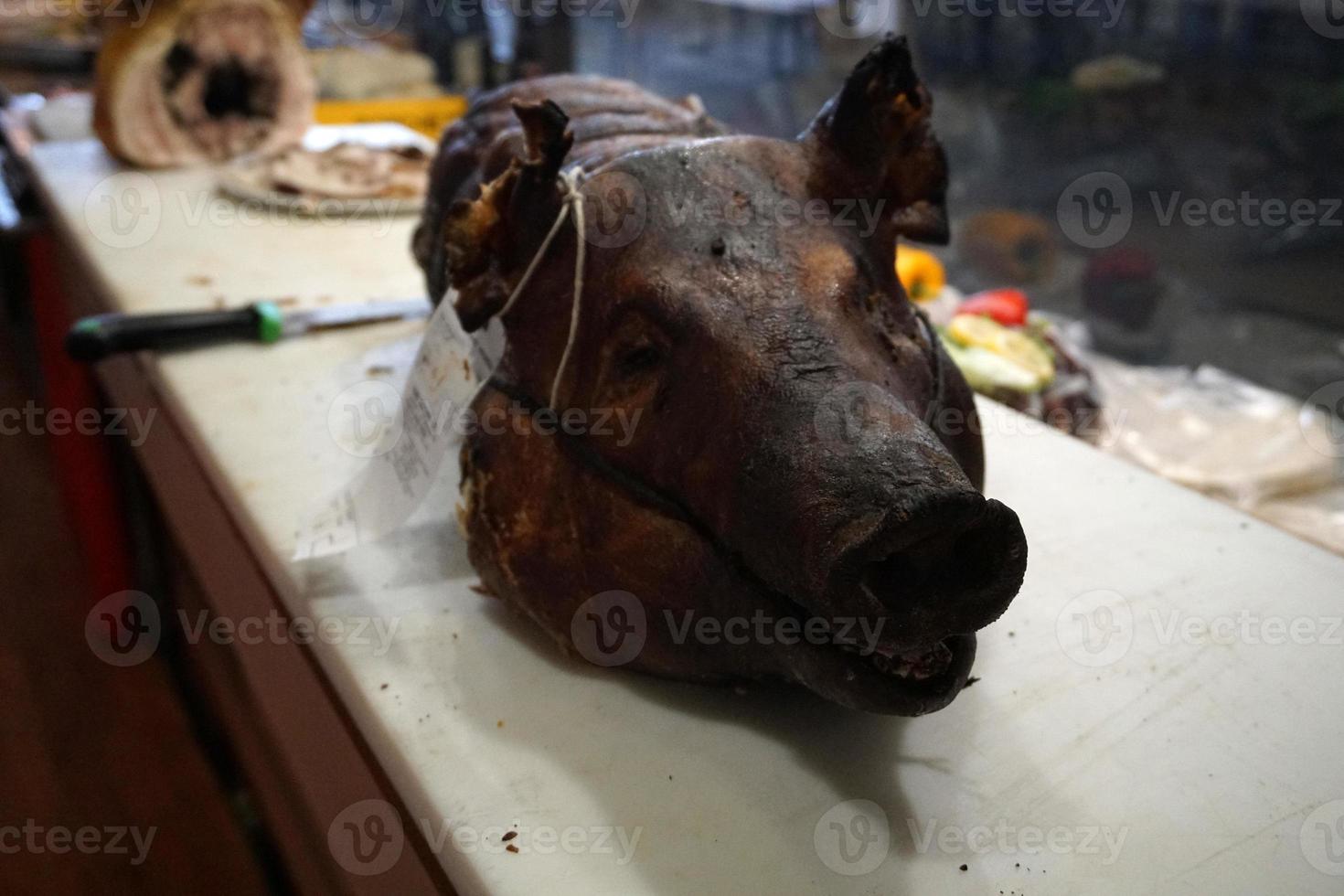 pork head cooked italian style photo