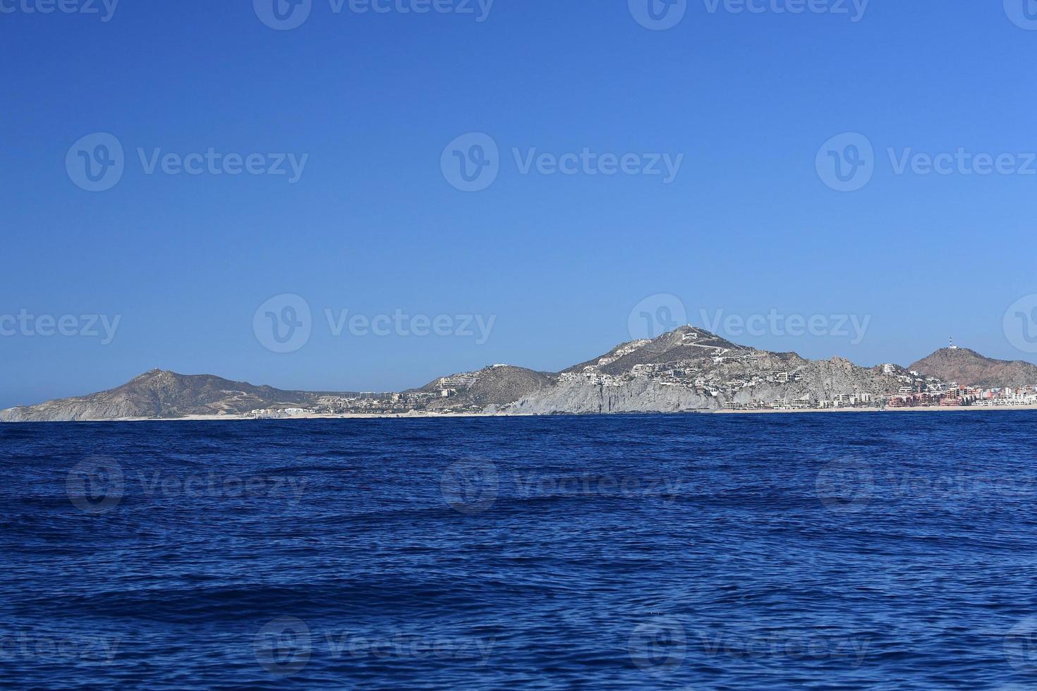 Cabo San Lucas view from Pacific ocean photo