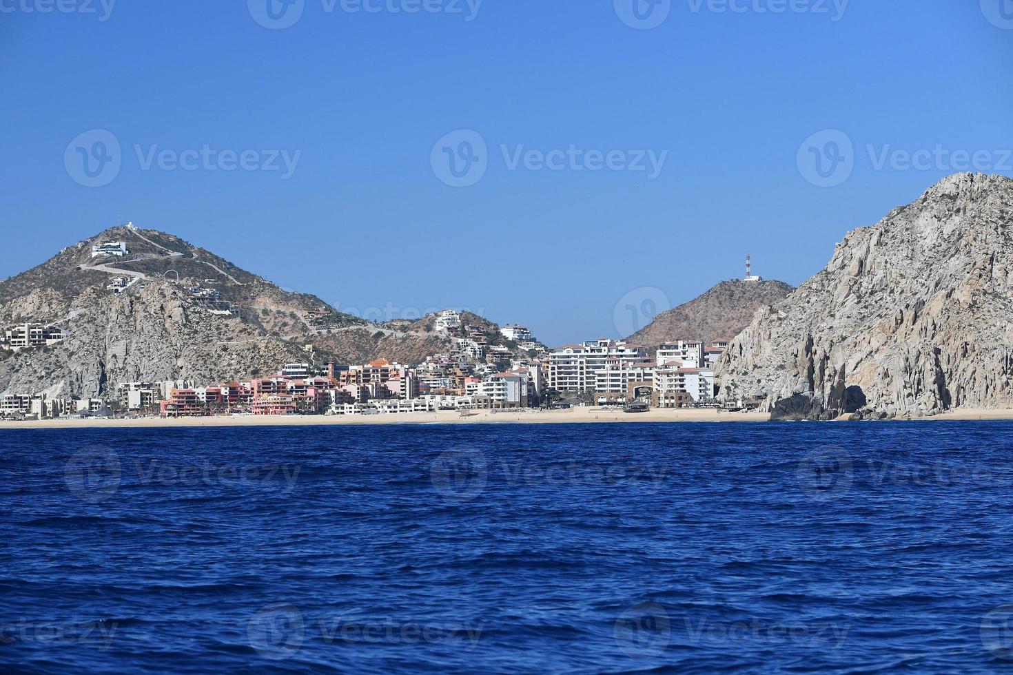 Cabo San Lucas view from Pacific ocean photo