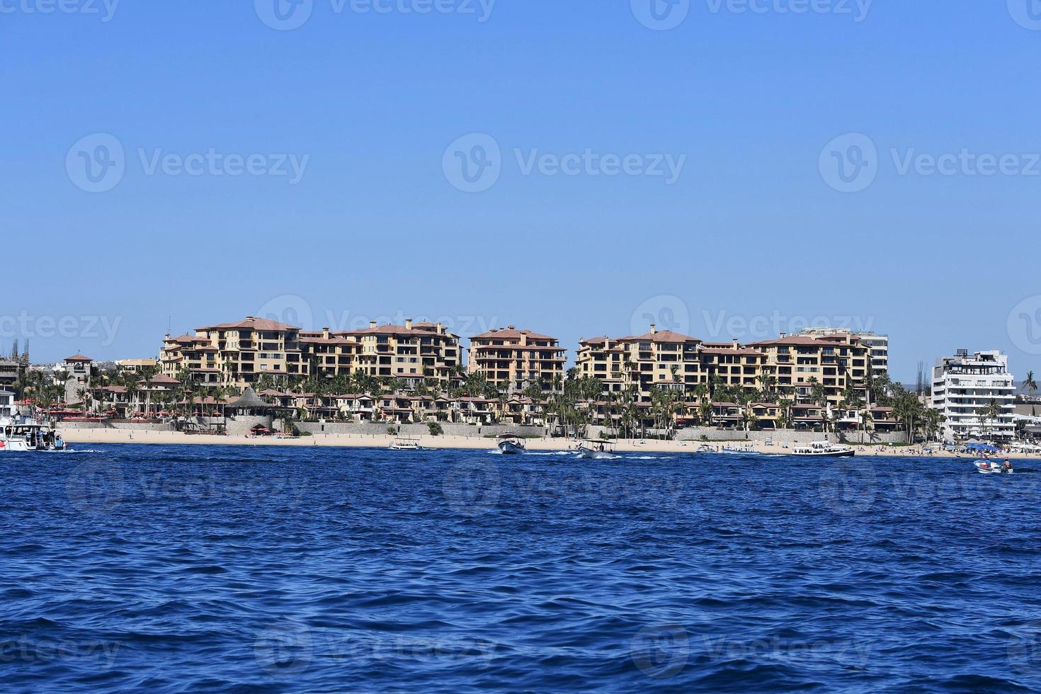 Cabo San Lucas view from Pacific ocean photo