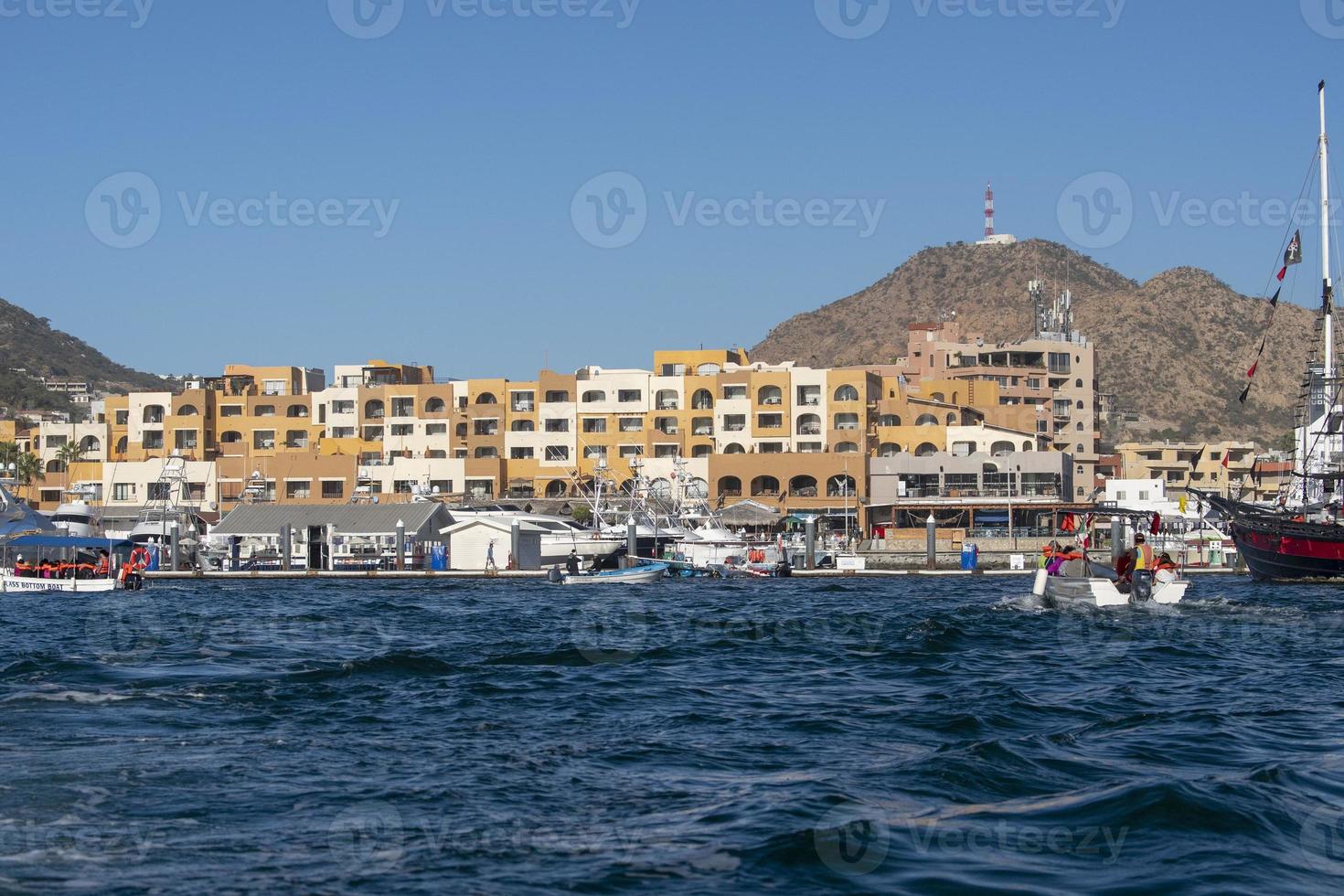 Cabo San Lucas view from Pacific ocean photo