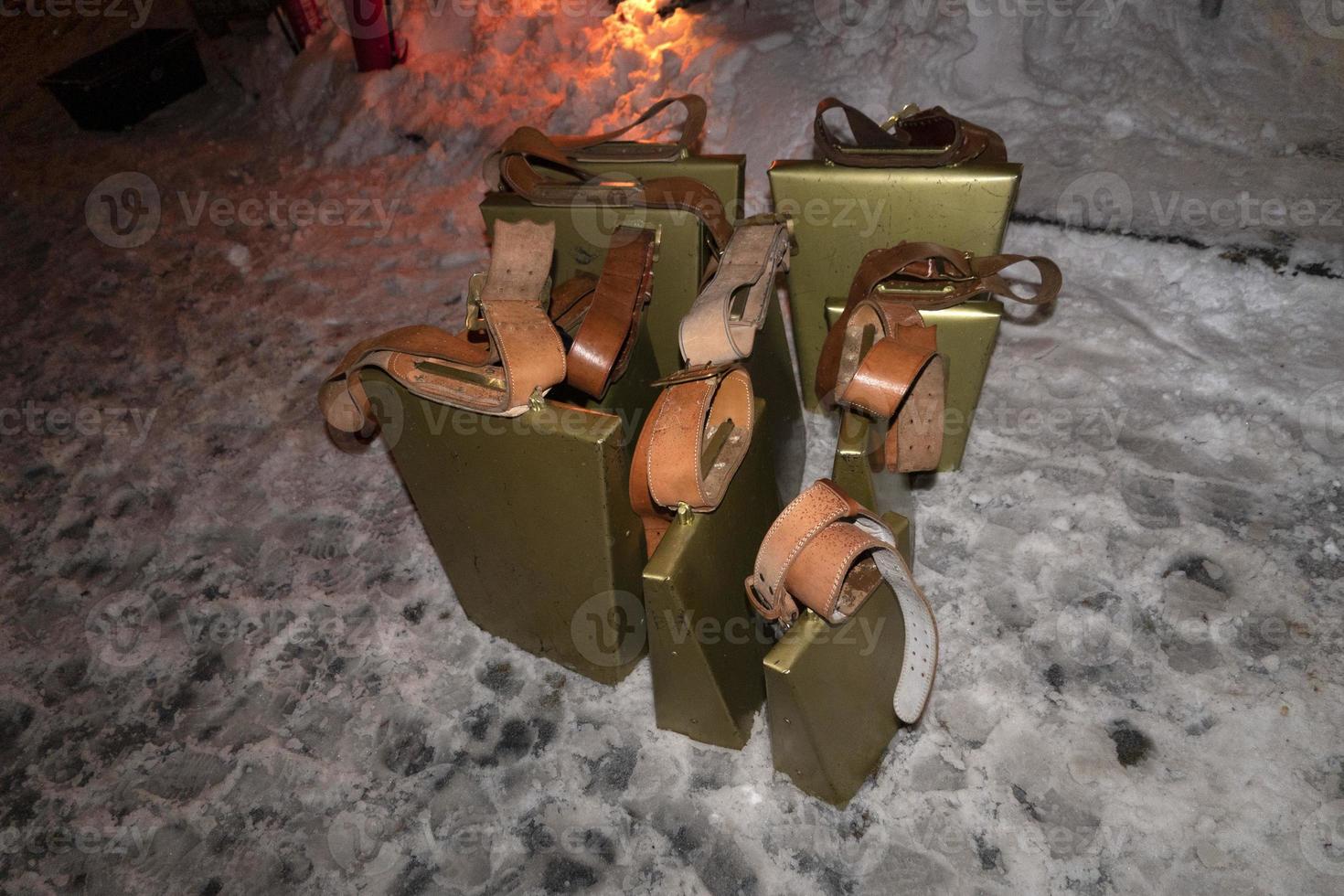 big cow bell at night photo