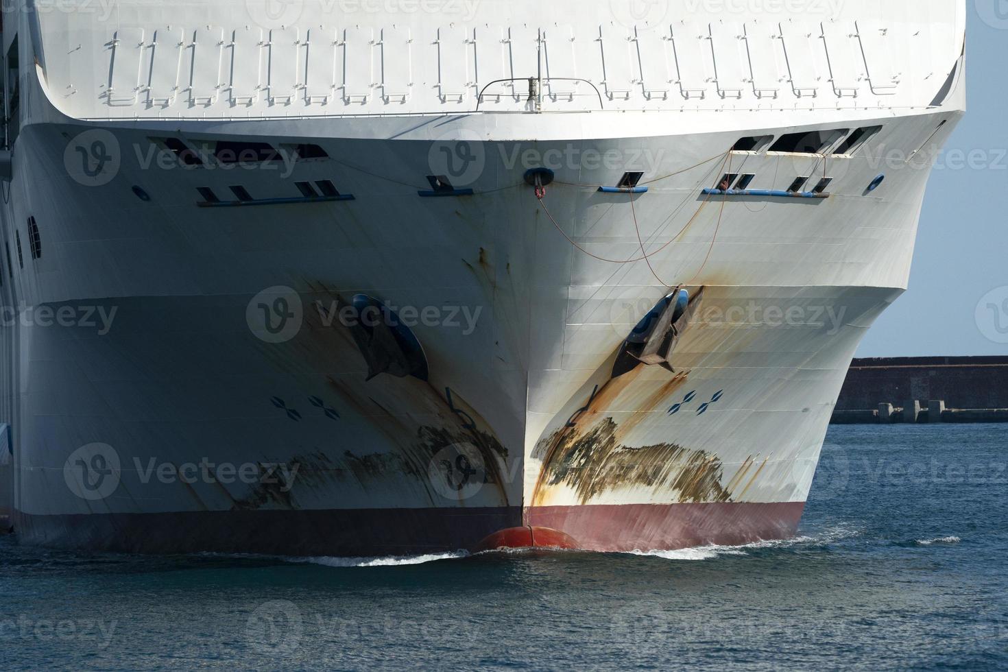 cruise ship prow bow detail photo