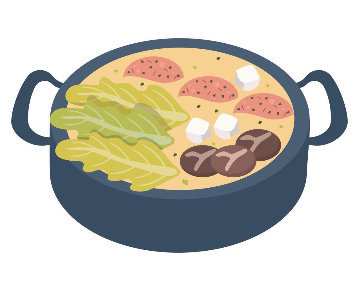 takkalbi korean food vector