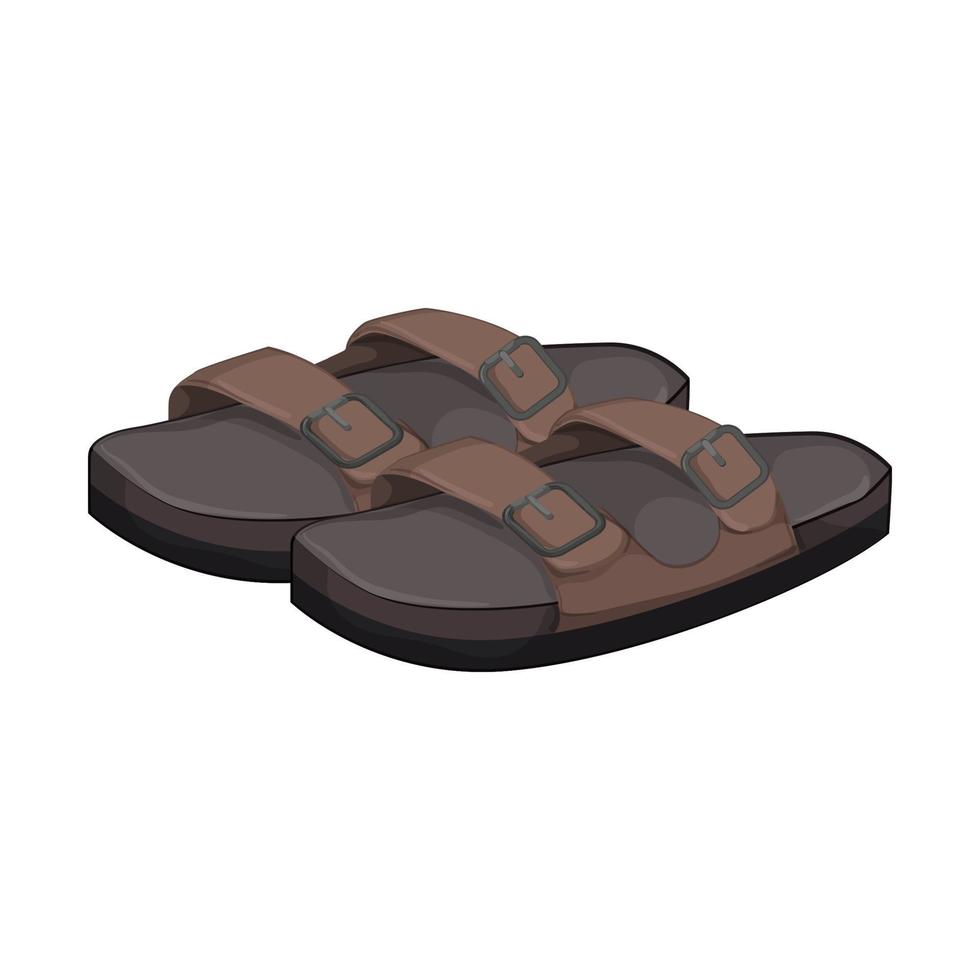 model sandals women cartoon vector illustration
