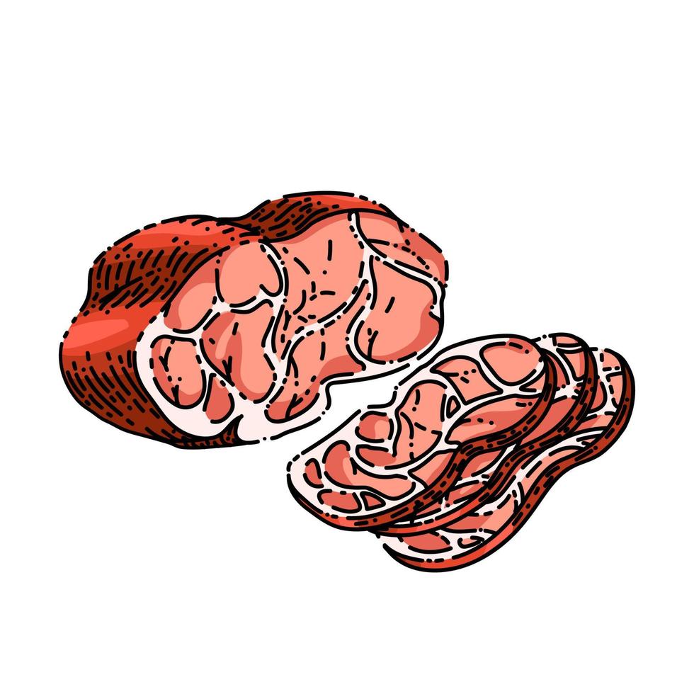 meat beef sketch hand drawn vector