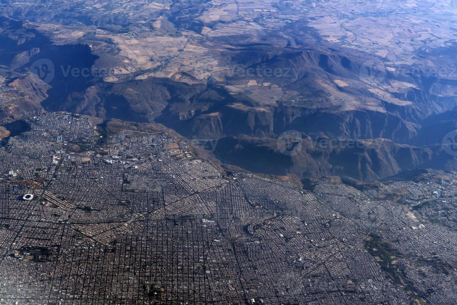 Mexico guadalajara city aerial view panorama landscape photo
