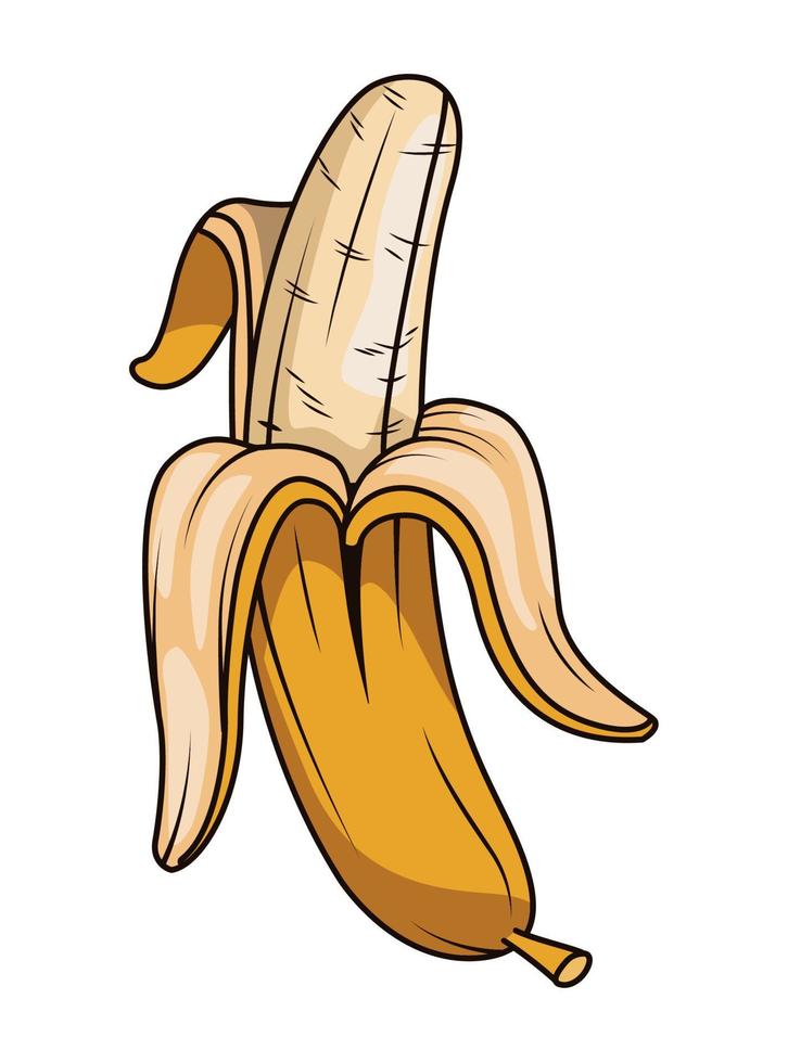 banana pop art style vector