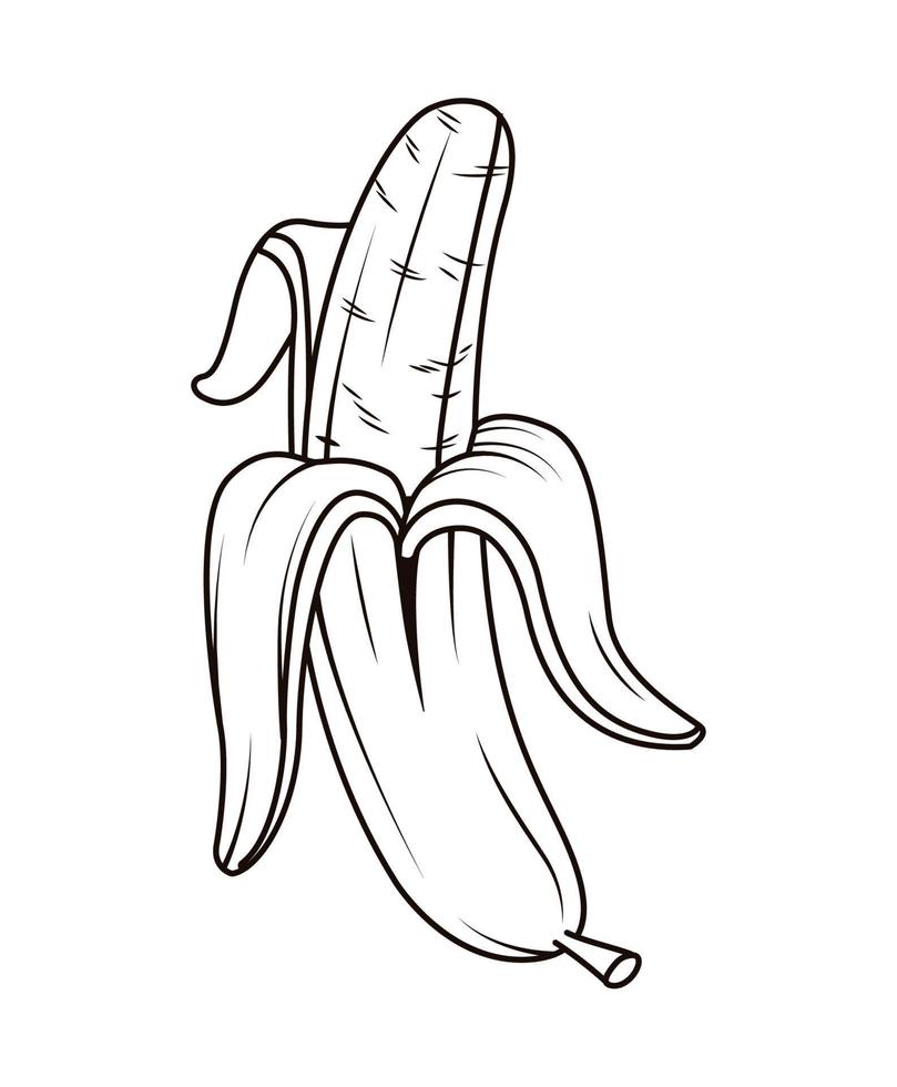 banana monochrome pop art vector