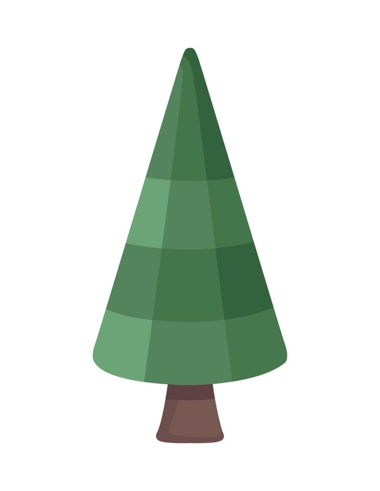 árbol de coníferas de pino vector