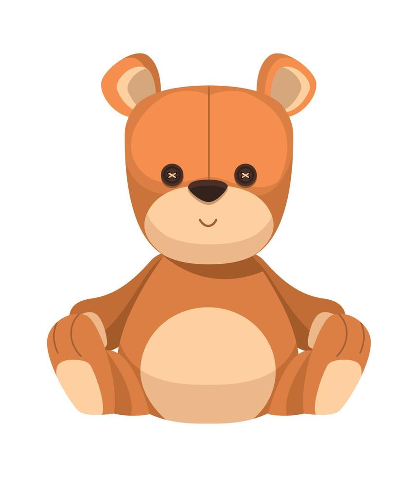 bear teddy toy vector